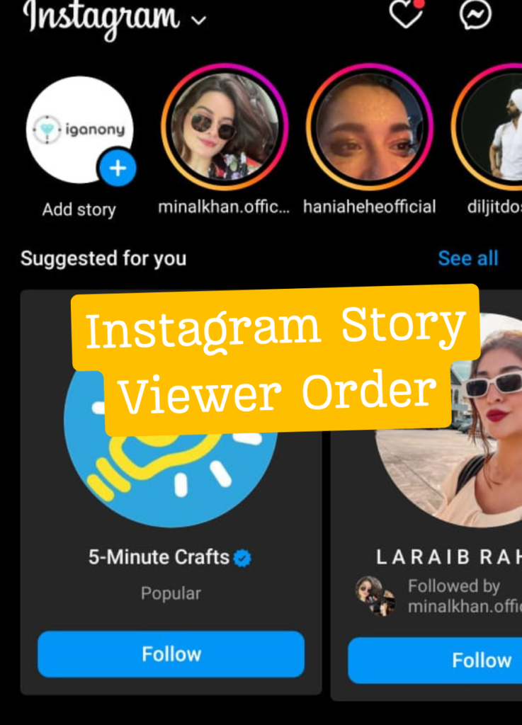 Instagram Story Viewer Order